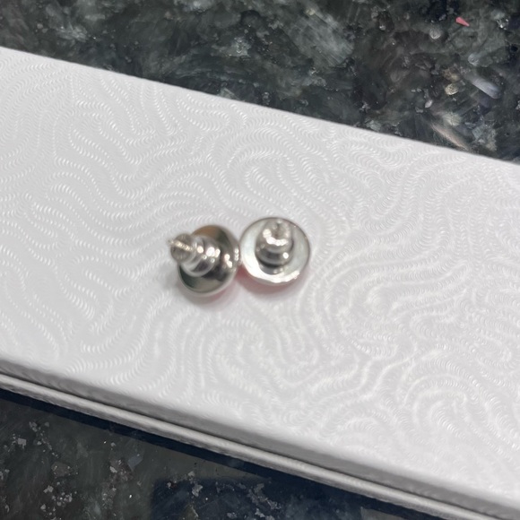 💯 Authentic Hermes Post Earrings Orange with New Backs - Picture 9 of 14